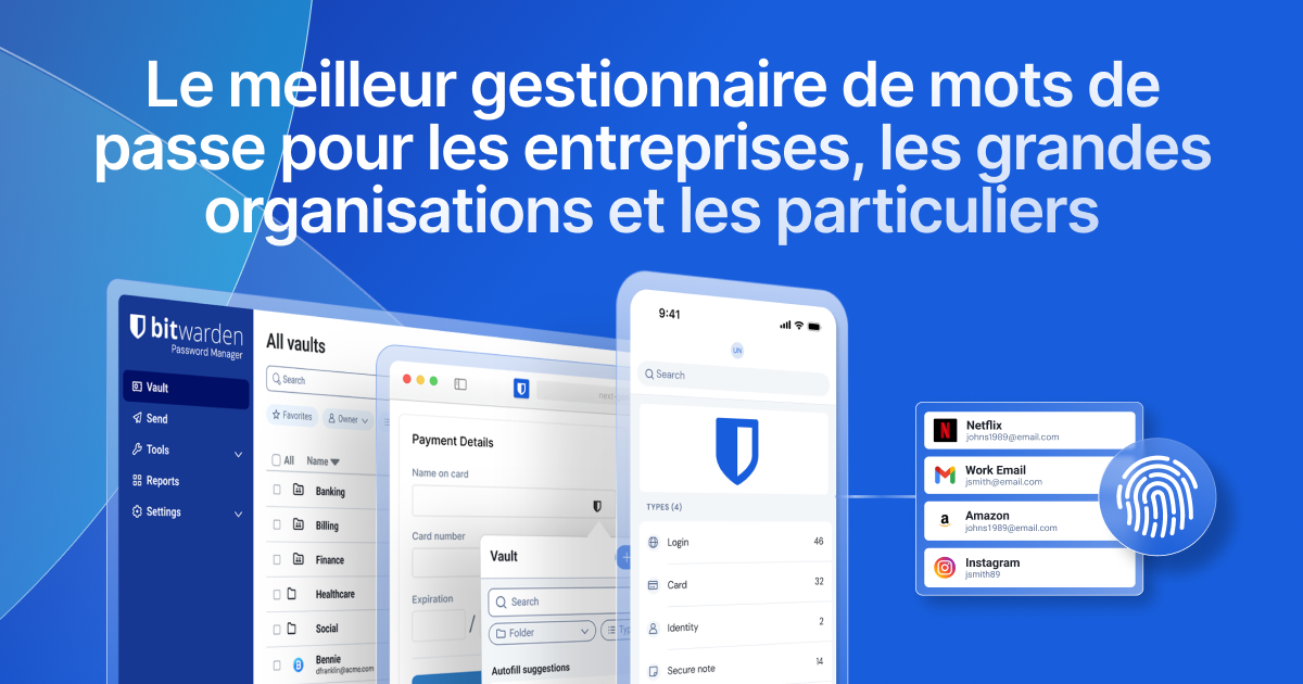 Interface de Bitwarden