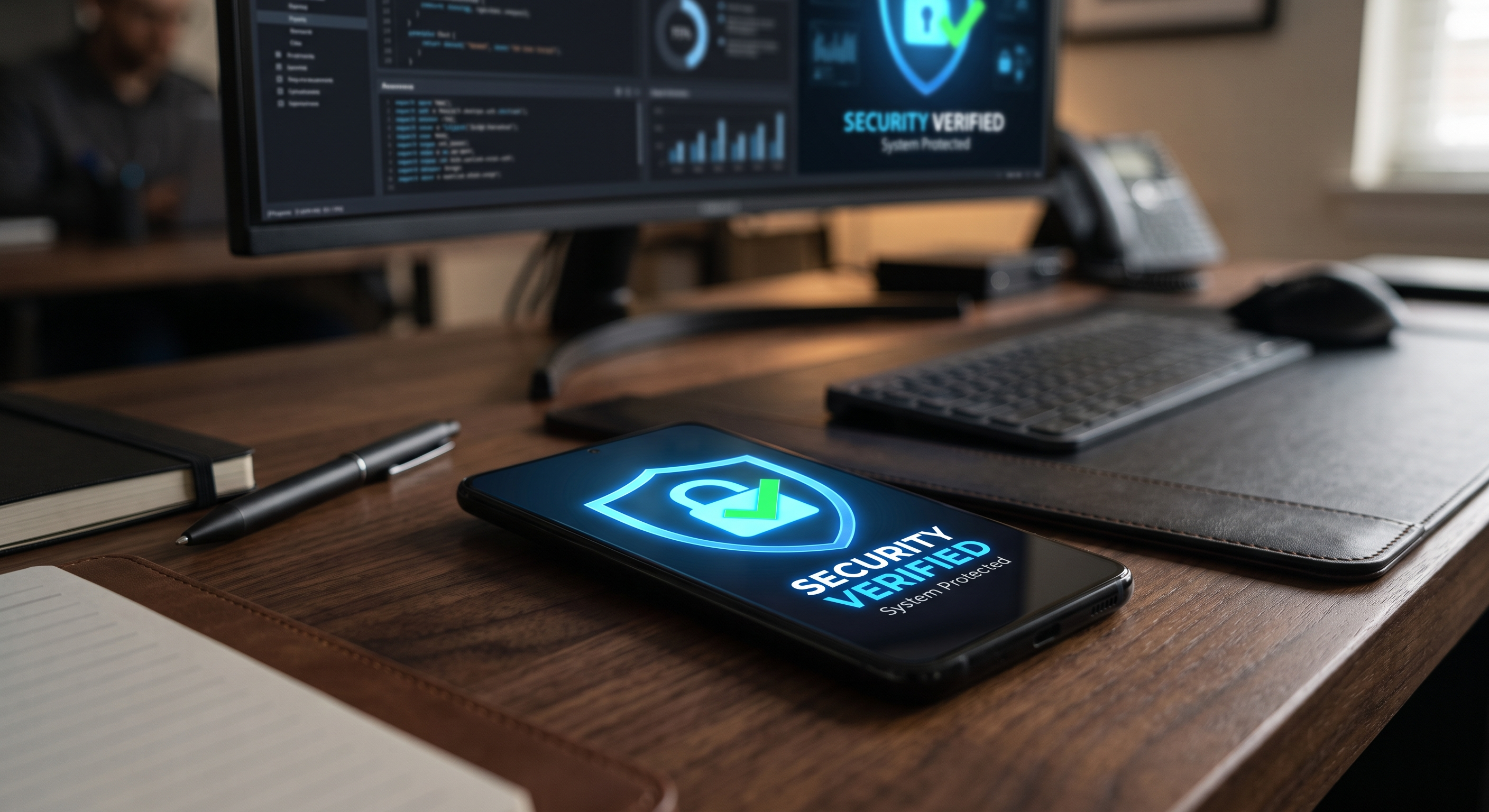 Smartphone avec cadenas symbolisant le MFA