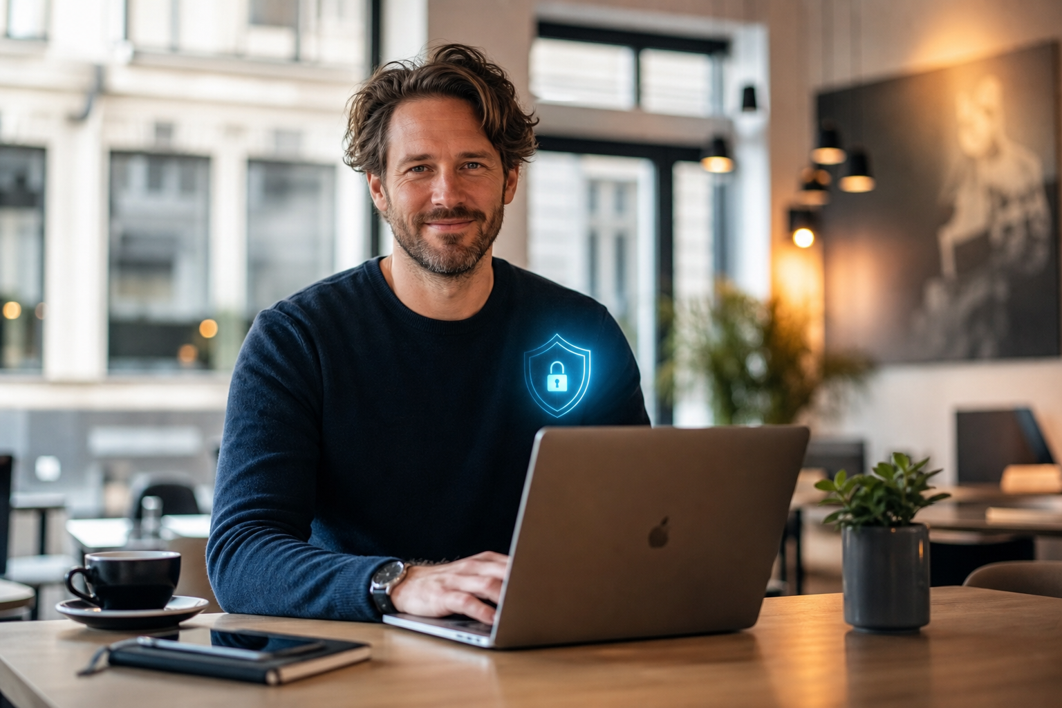 Indépendant serein face à la protection de ses données
